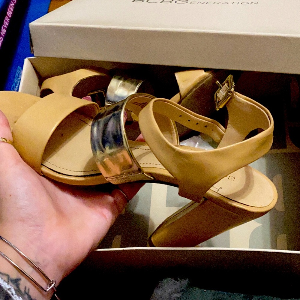 Leather heels
